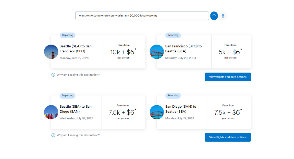 Alaska airlines ai loyalty program