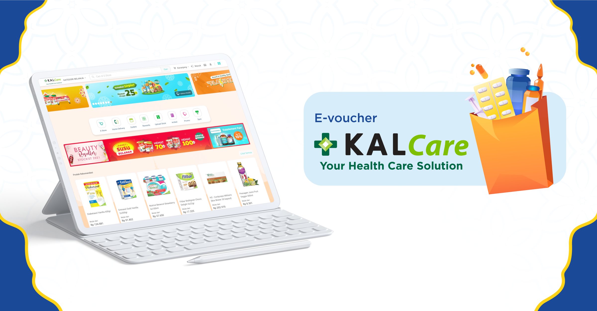 Kalcare evoucher to shop for health supplements