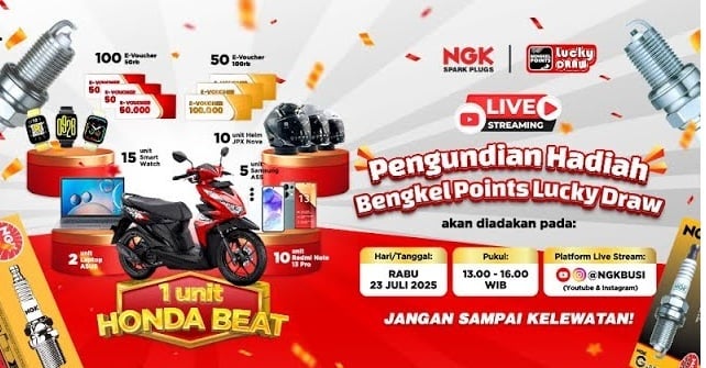 ngk busi lucky draw campaign
