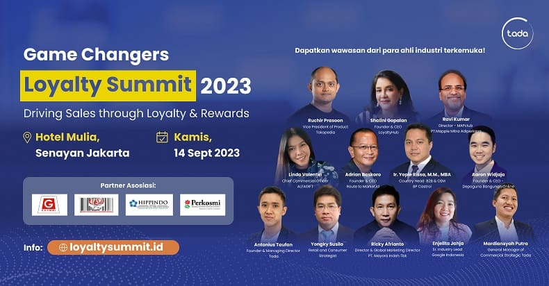 Tada to Hold the First and Only Game Changers Loyalty Summit in Indonesia