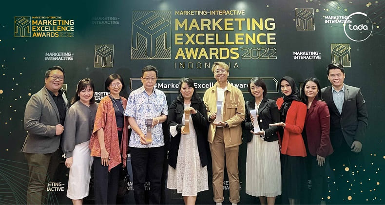 Tada Raih Gold, Silver dan Bronze di Ajang Marketing Excellence Awards Indonesia 2022